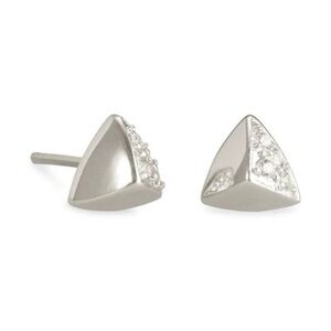 Kendra Scott Perry Silver Triangle Stud Earrings 2404